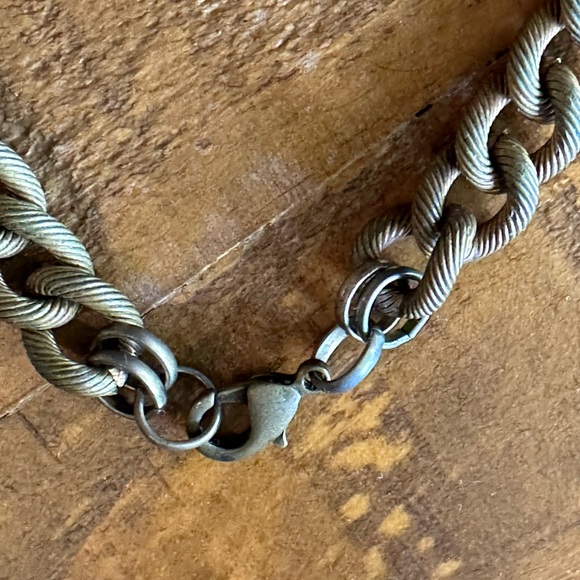 🐍 Angel Court  Snake Choker Necklace Antique Brass 17” - Picture 11 of 13